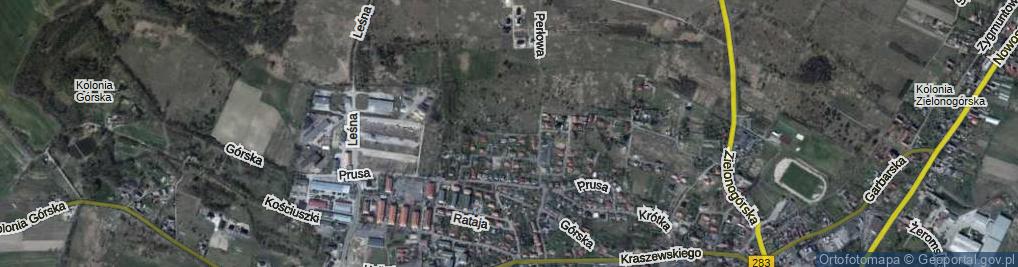 Zdjęcie satelitarne Asnyka Adama ul.